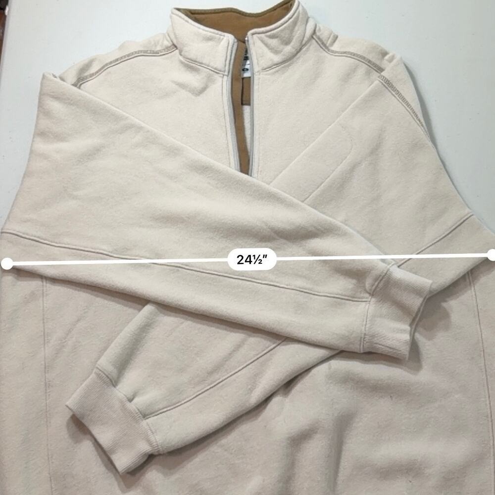 Columbia Quarter Zip Fleece Pullover Tan Brown XL Outdoor - Picture 8 of 9